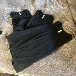 All In Motion Bundle Black Gym Athletic Wear Tanks L